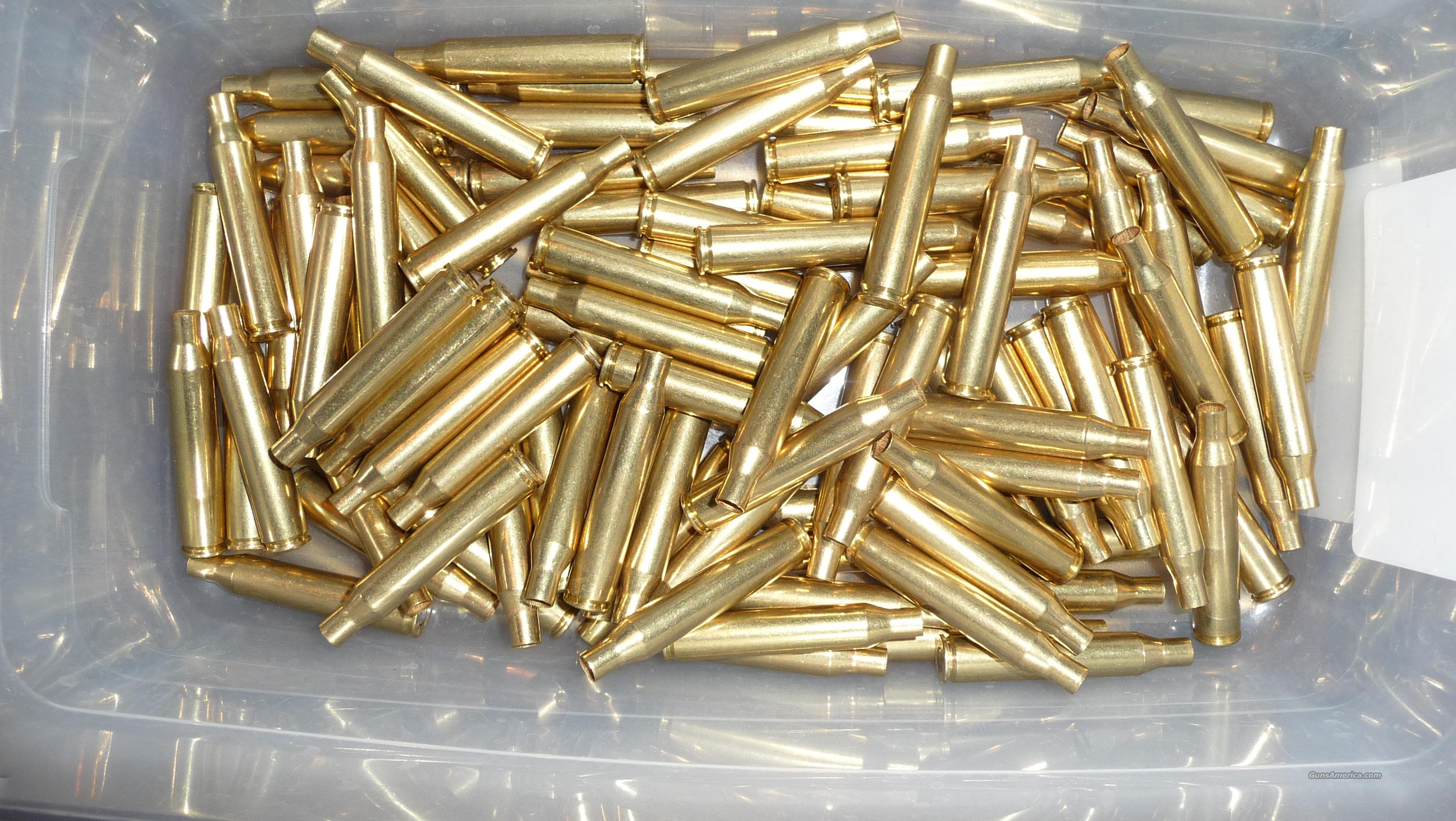 100 new primed Federal brass cases for 2506 Re... for sale