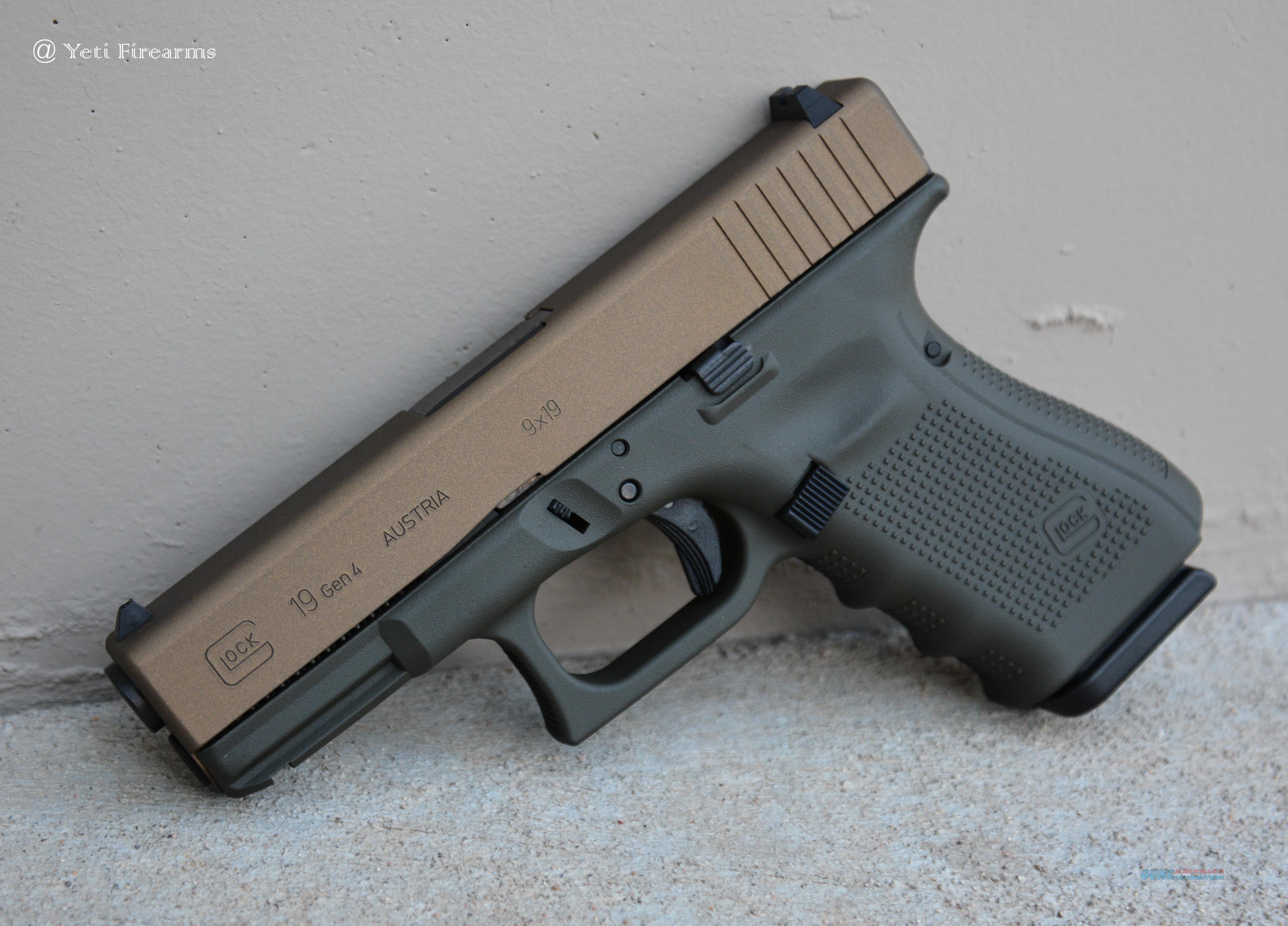 XWerks Glock 19 Gen 4 9mm Burnt Bronze Yeti Gr... for sale