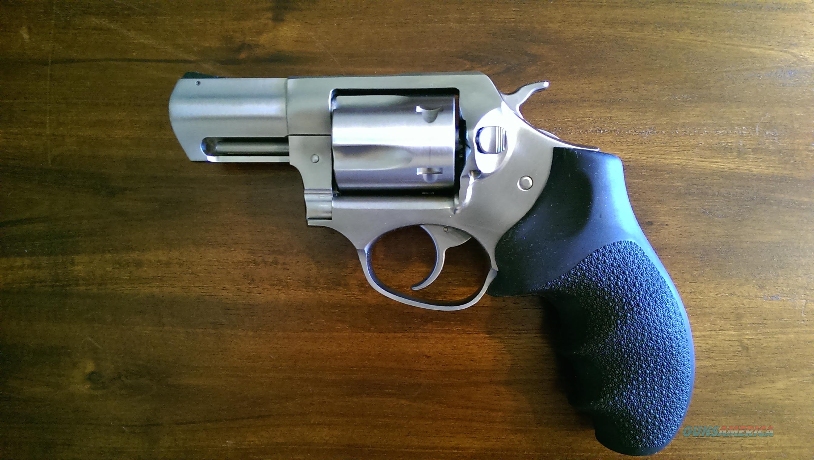 Ruger SP101 .357 Magnum with original wood inlay grips, now with Hogue Mono...