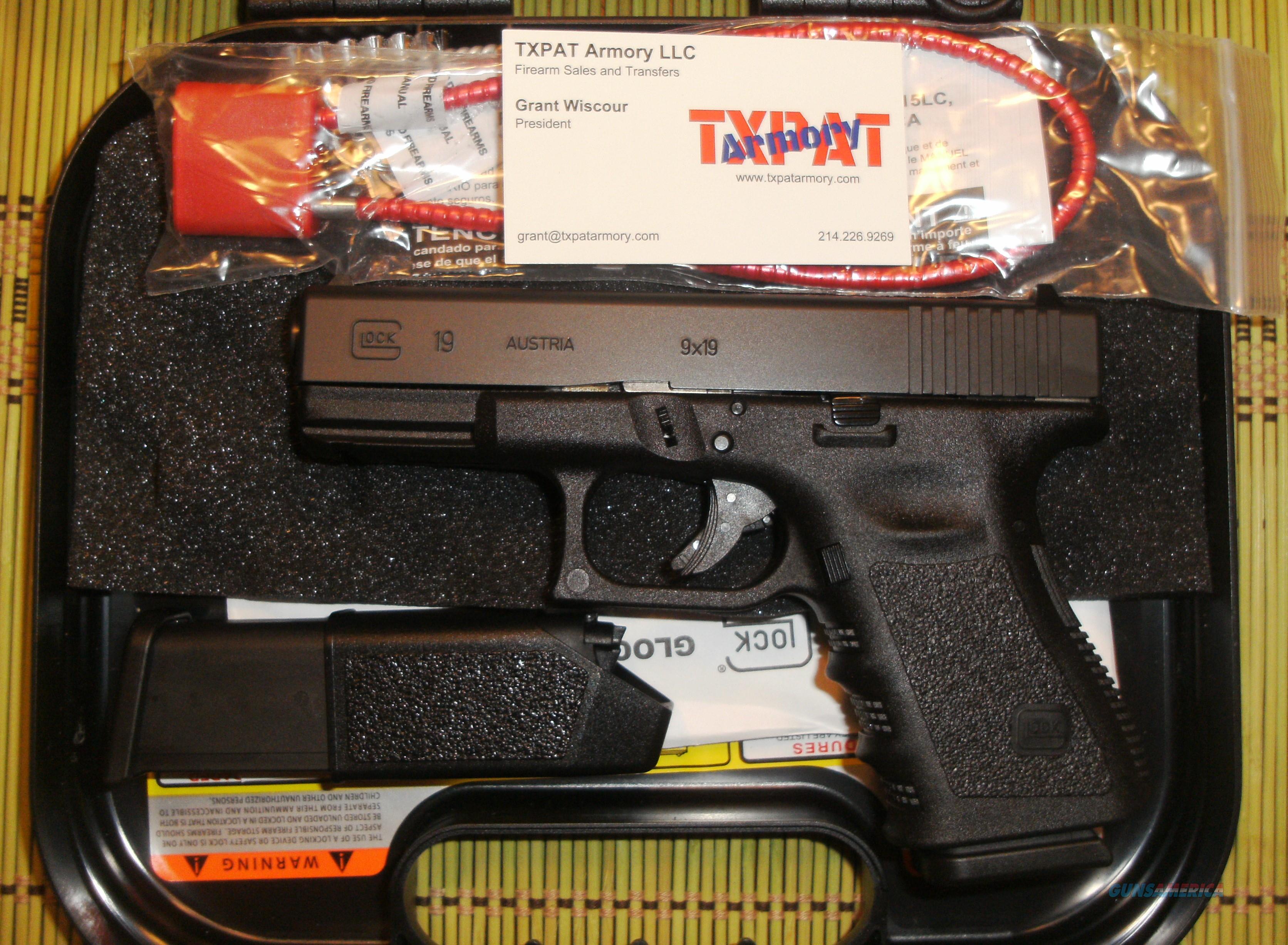GLOCK 19 GEN 3 NEW IN CASE WITH TWO 15 ROUND for sale