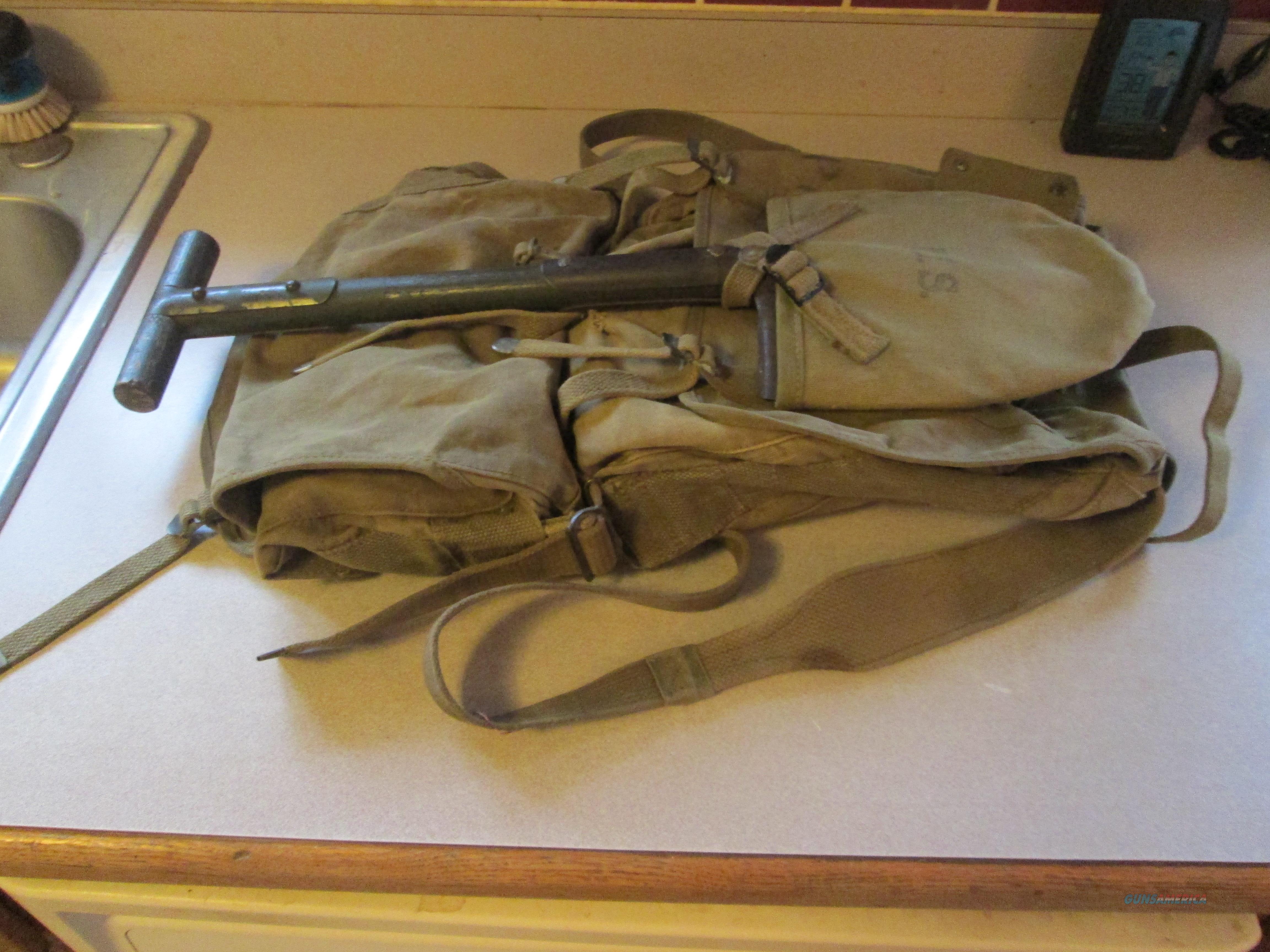 WWII USMC BACKPACK WITH SHOVEL for sale