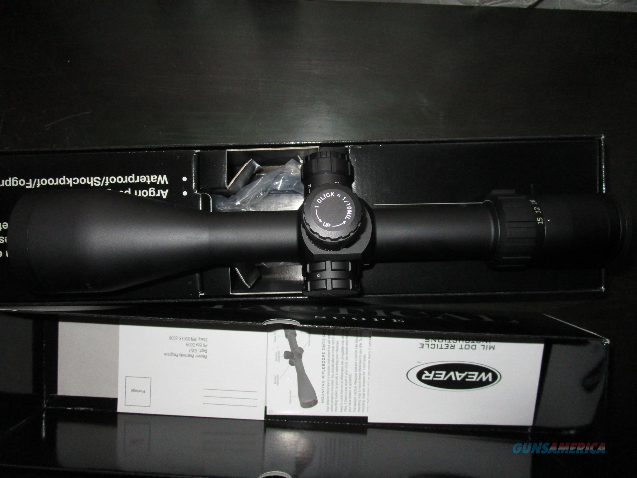 Weaver tactical 315X50 riflescope FFP 800382 m... for sale