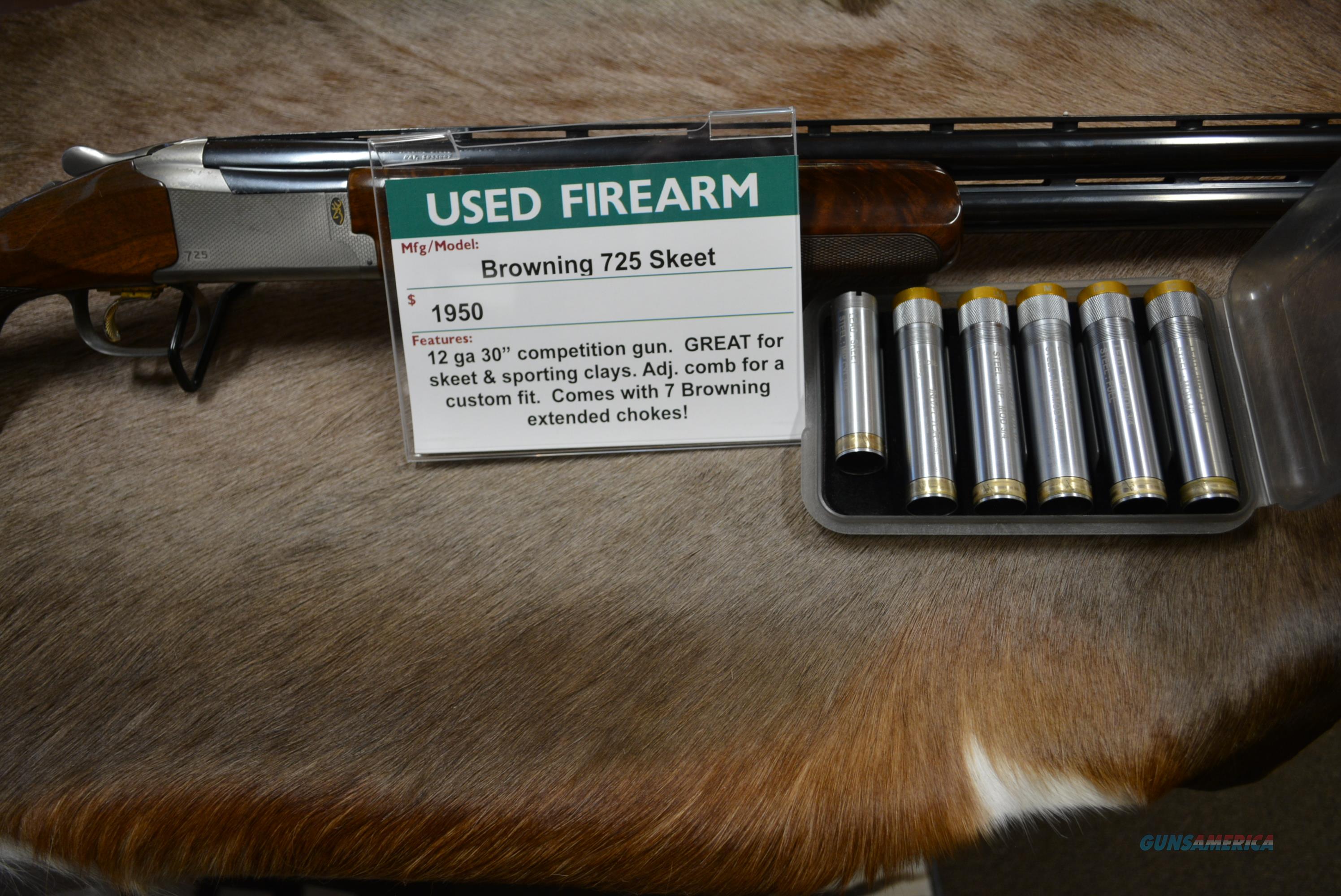 Browning 725 Skeet 2014 W/7 Chokes for sale