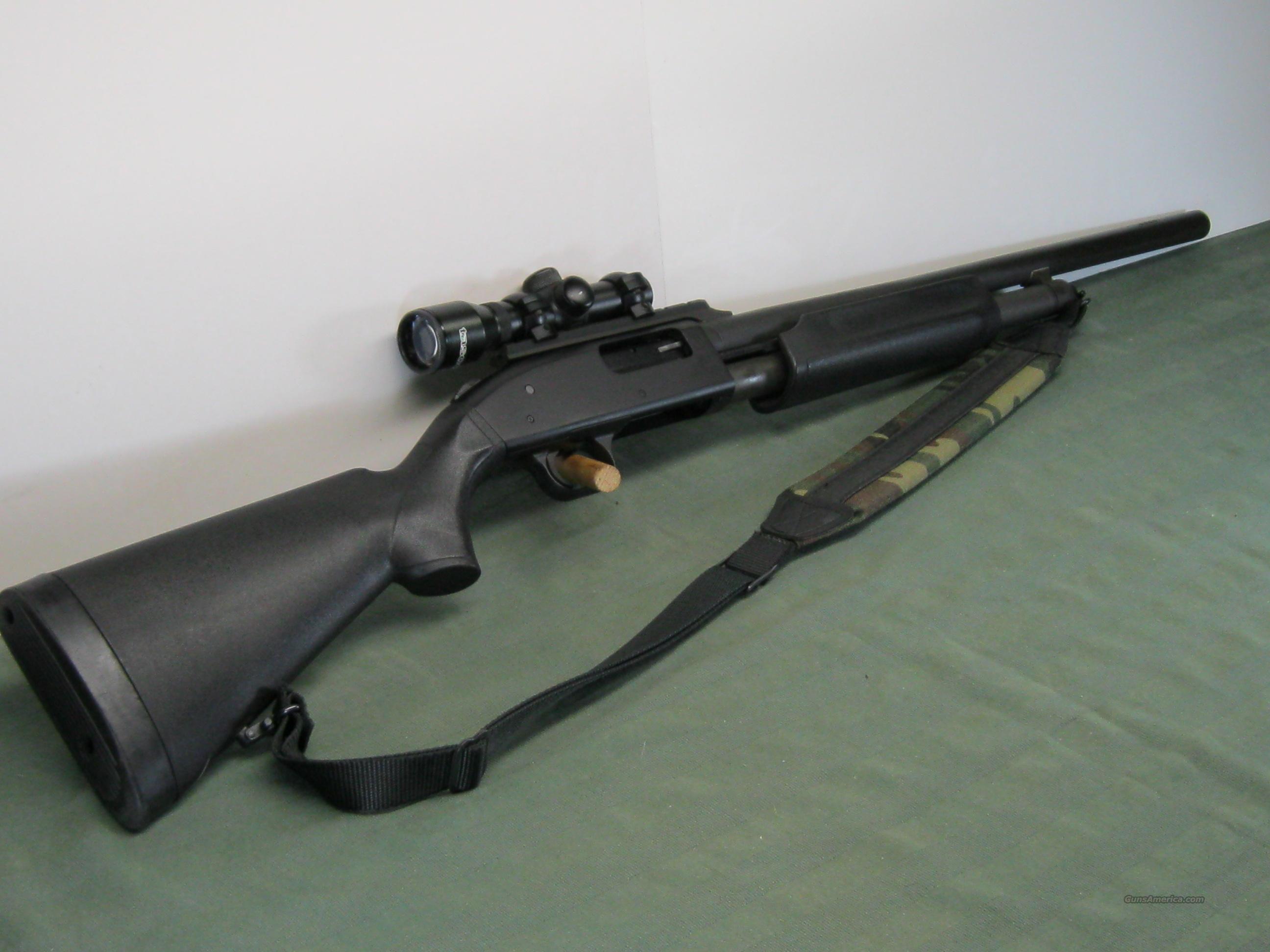 Mossberg 500 Cantilever Rifled Barr. 12ga scope... for sale