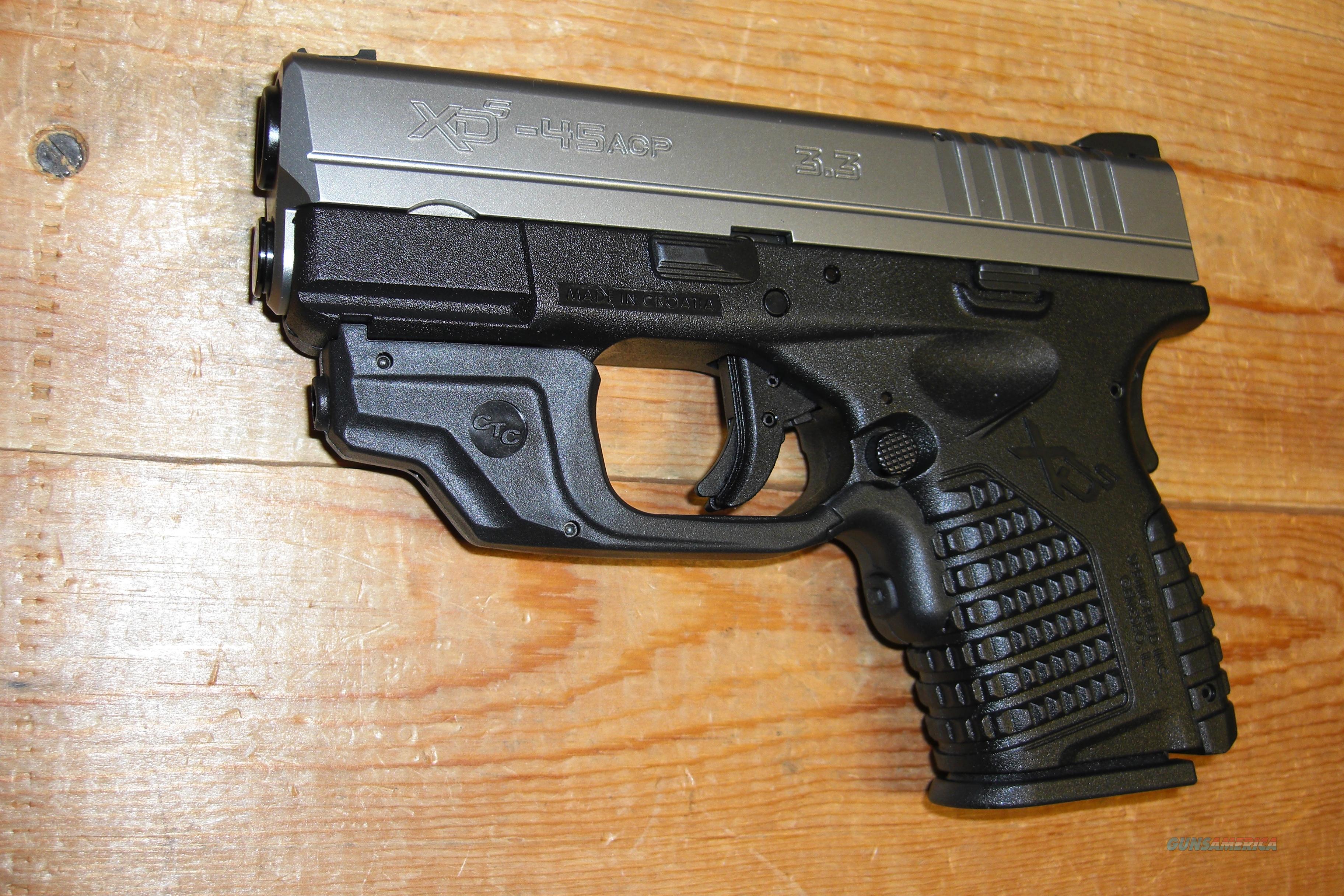 XDS-45 w/Crimson Trace red dot laser, stainless... for sale
