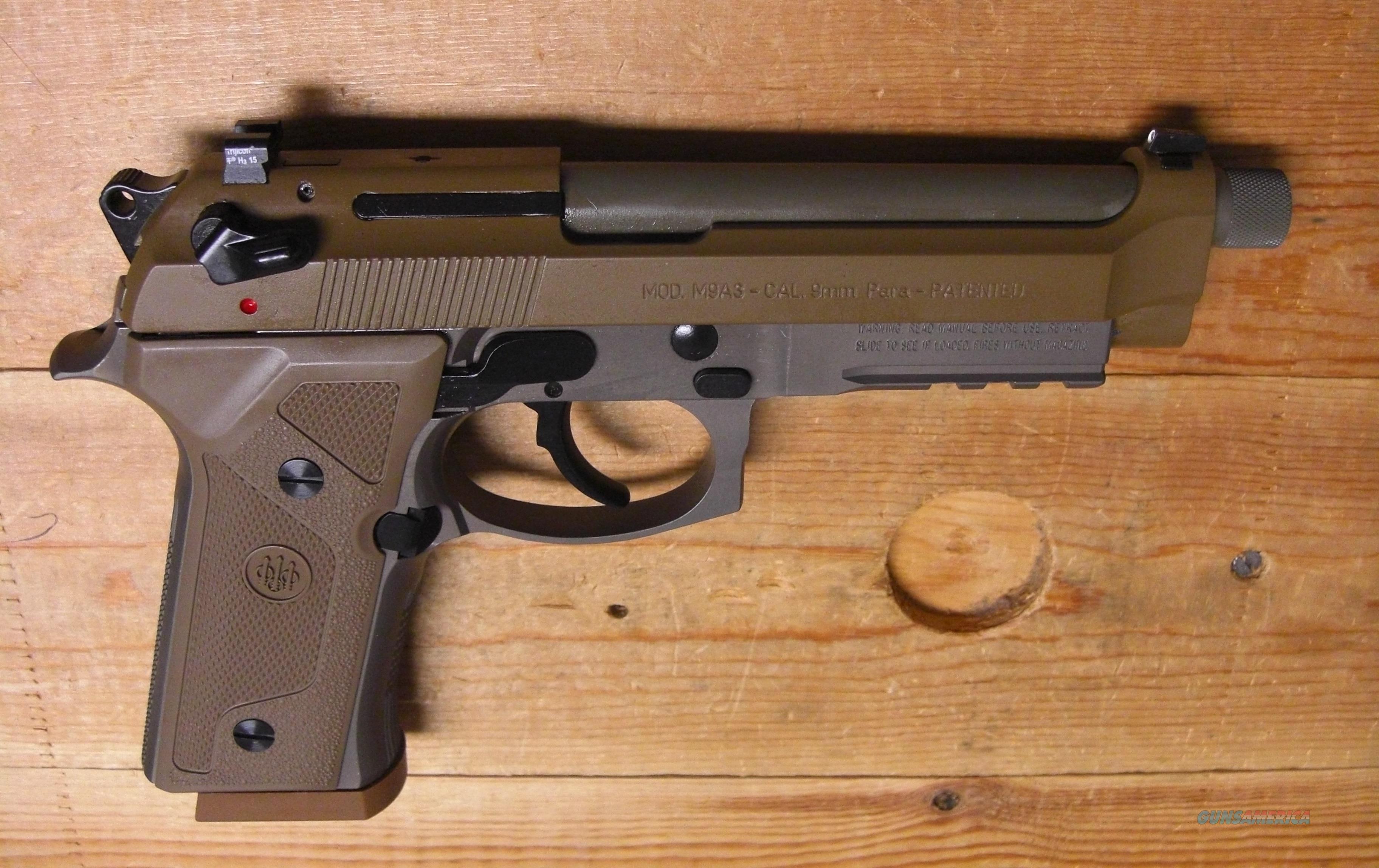 Beretta M9A3 w/night sights, threaded bbl., FDE... for sale