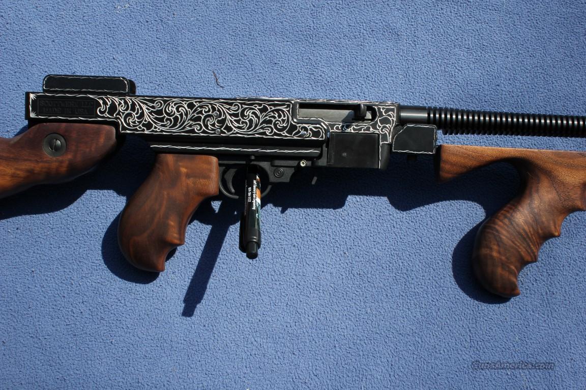 Fully Engraved Ruger 1022 Thompson Machine gun... for sale