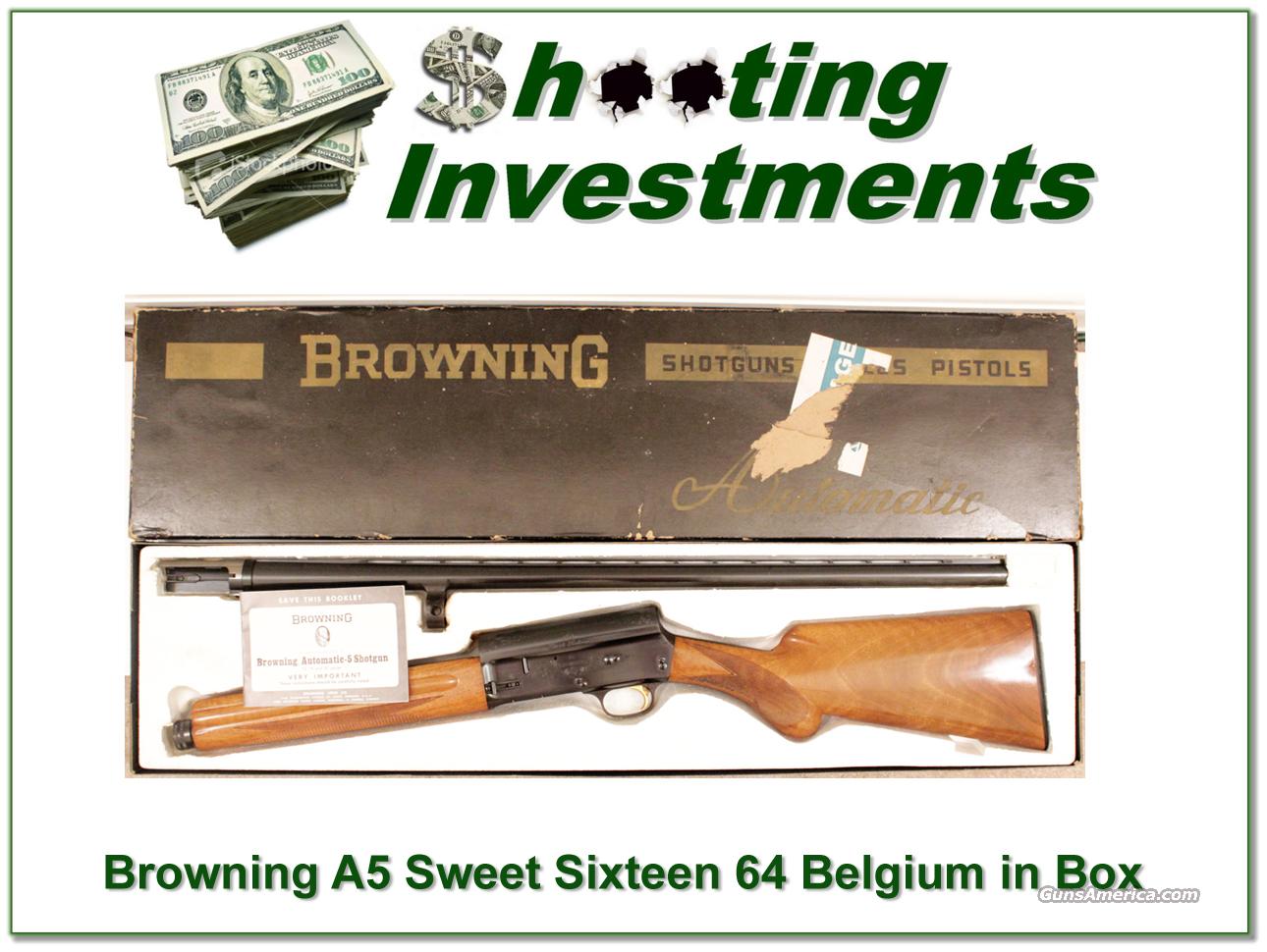 Browning A5 Sweet Sixteen 64 Belgium in box for sale
