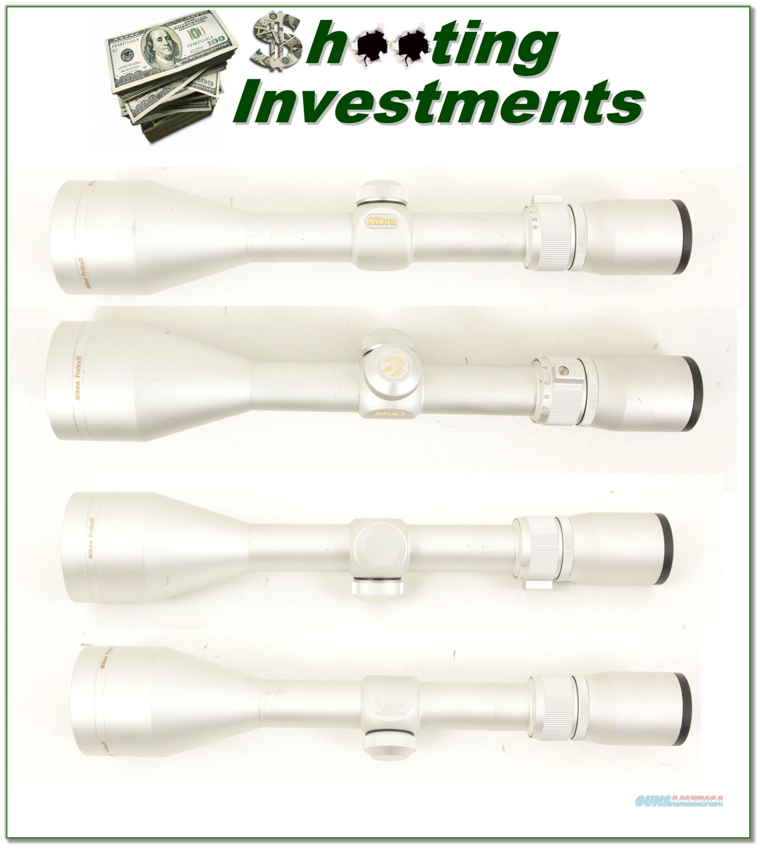 Nikon Silver 39 X 50mm Prostaff rifle scope for sale