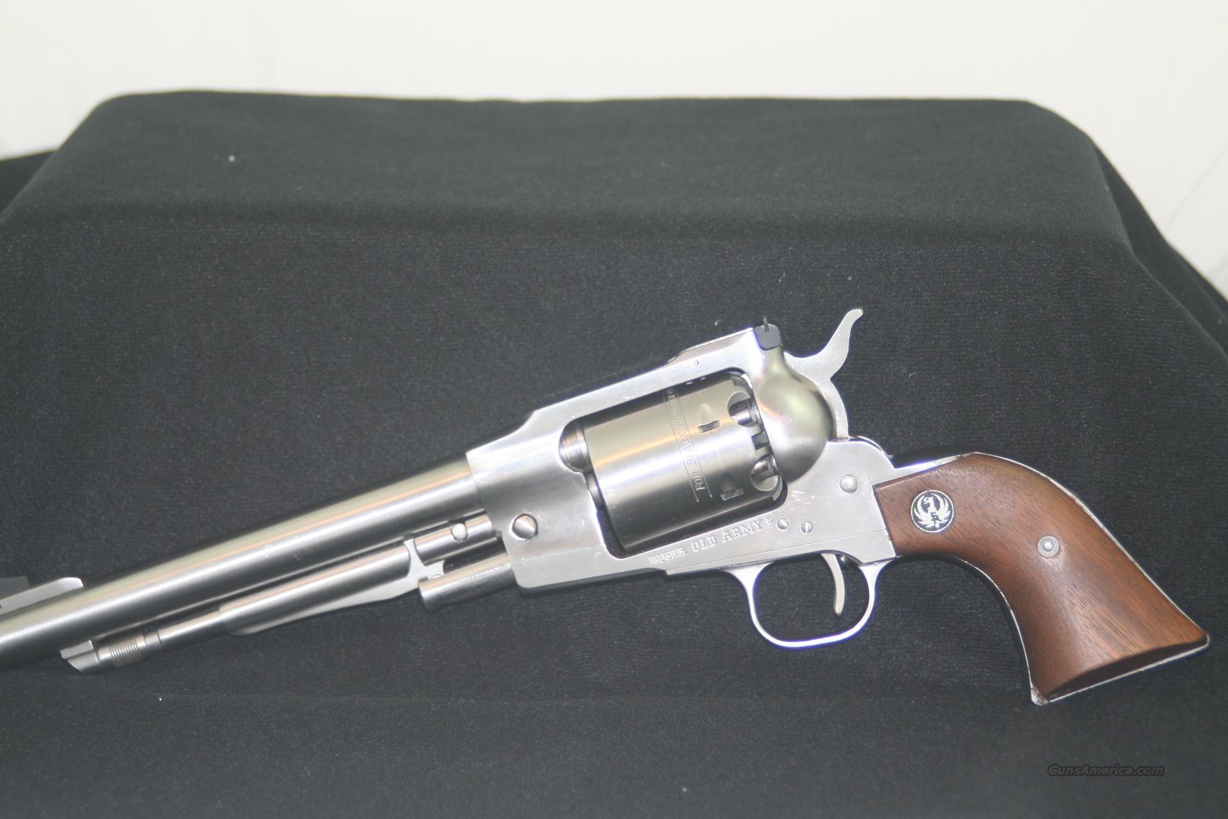Ruger Old Army Stainless Steel 44 cal black powder revolver, 98% condition,...