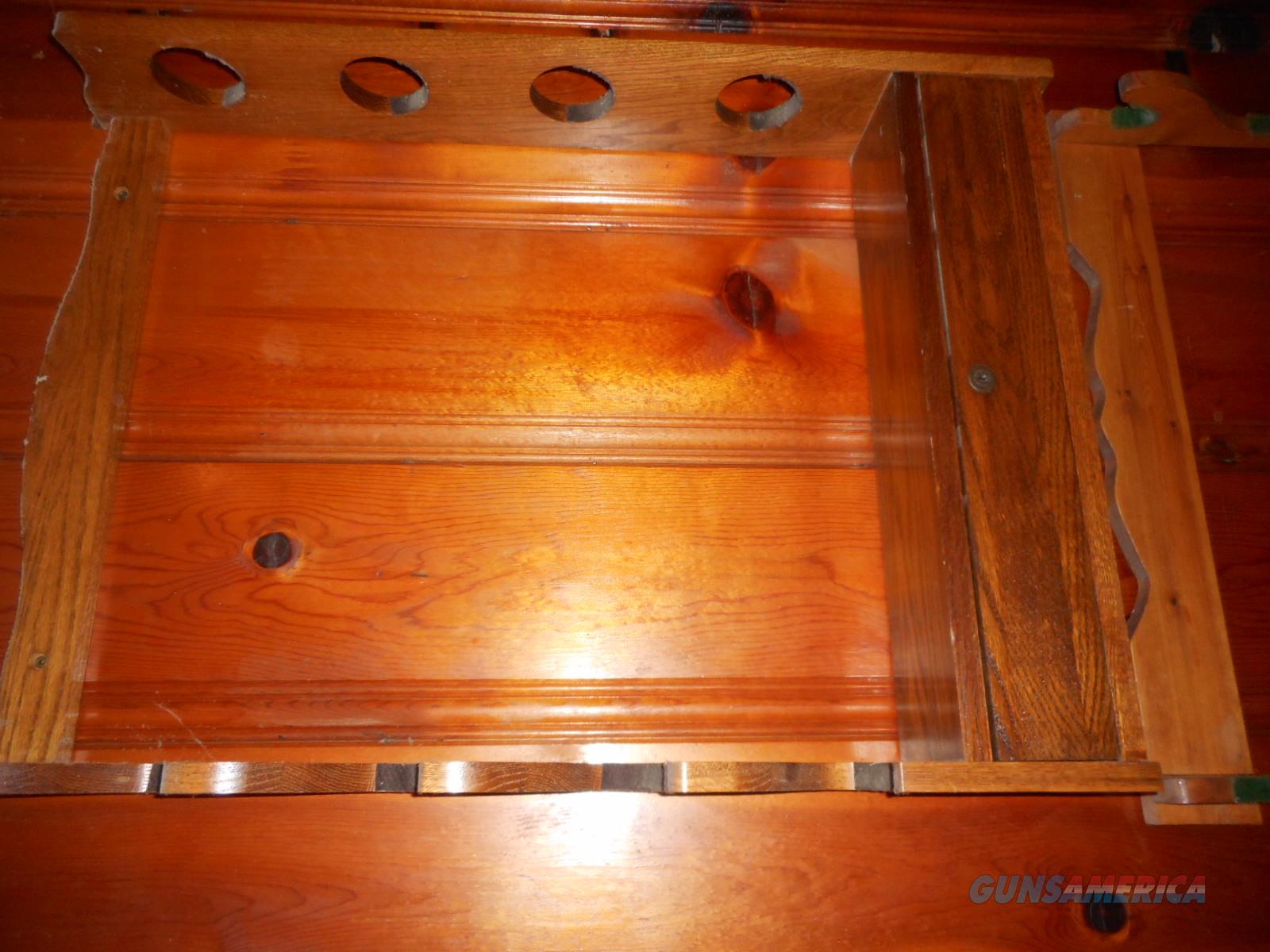 Wooden guns rack for 4 long guns for sale at 938959987