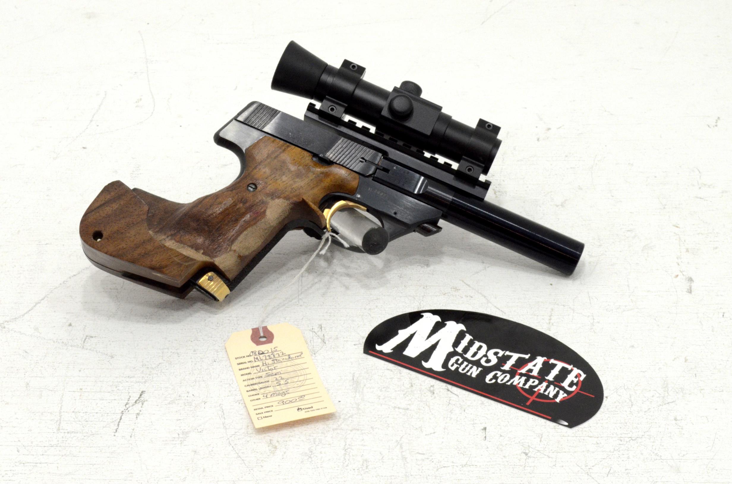 High Standard Victor .22lr custom grips 5.5" ba... for sale